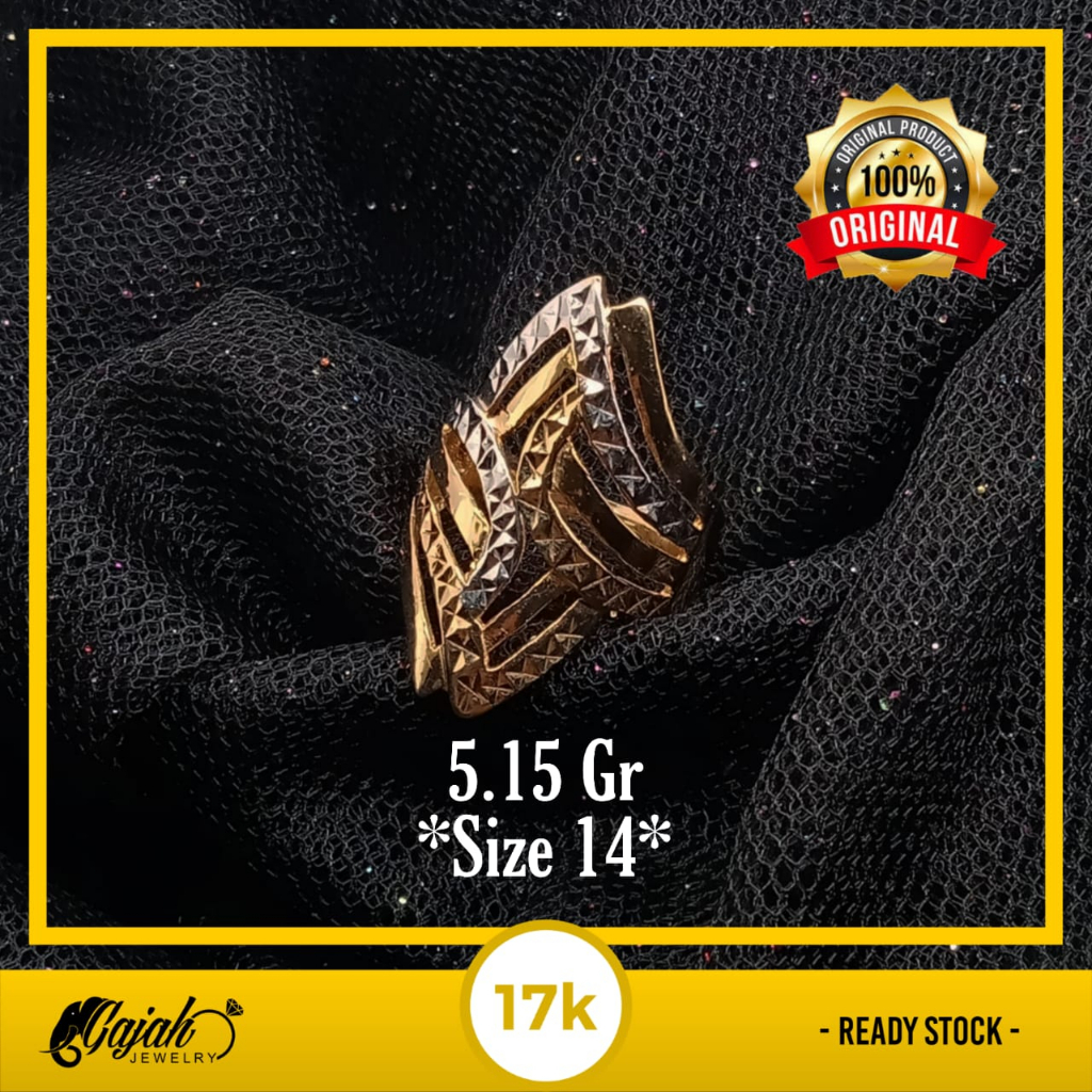 Cincin Emas 17K - 5.15 Gr Kadar 750 - 5120