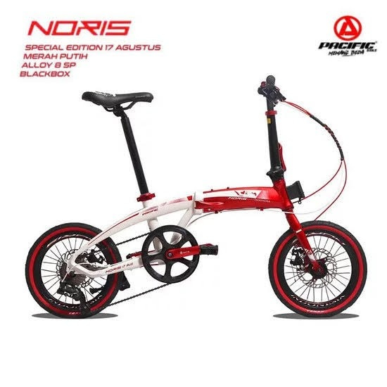 Sepeda Lipat Pasific Noris Indonesia 16 20 Inch Alloy 8 Speed