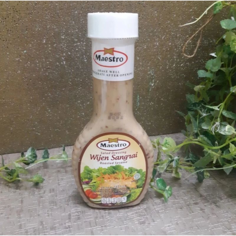 

Maestro Wijen Sangrai 237ml Saus Salad