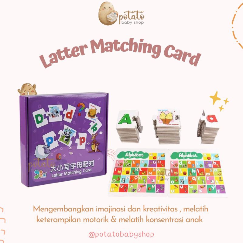 TH MG11 Upper &amp; Lower Case Letter Pairing - Mainan Puzzle Anak