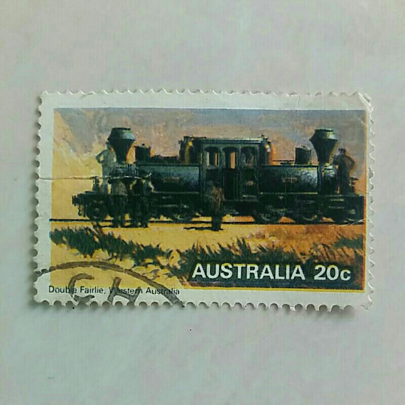 

(AA) Perangko Australia 1979 Steam Railways - Double Fairlie, Western Australia 20c Used