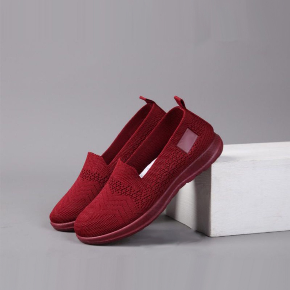 Sepatu Wanita Sneakers Import - Sneaker Wanita SIONS T-12 Slip-On Shoes - Sepatu Olaharaga Cewe Santai