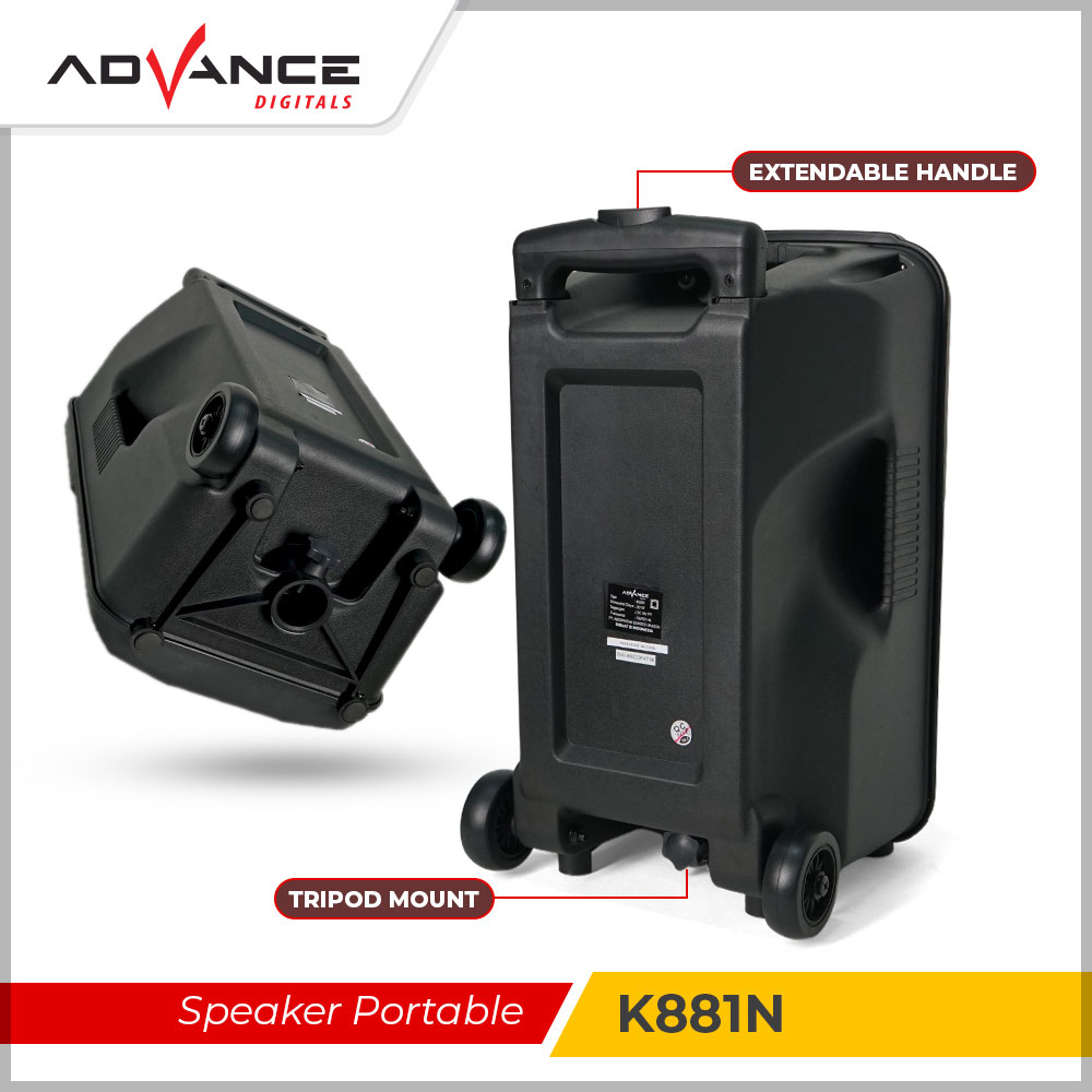 Speaker Meeting Portable bluetooh Advance K881N 8Inch Type A