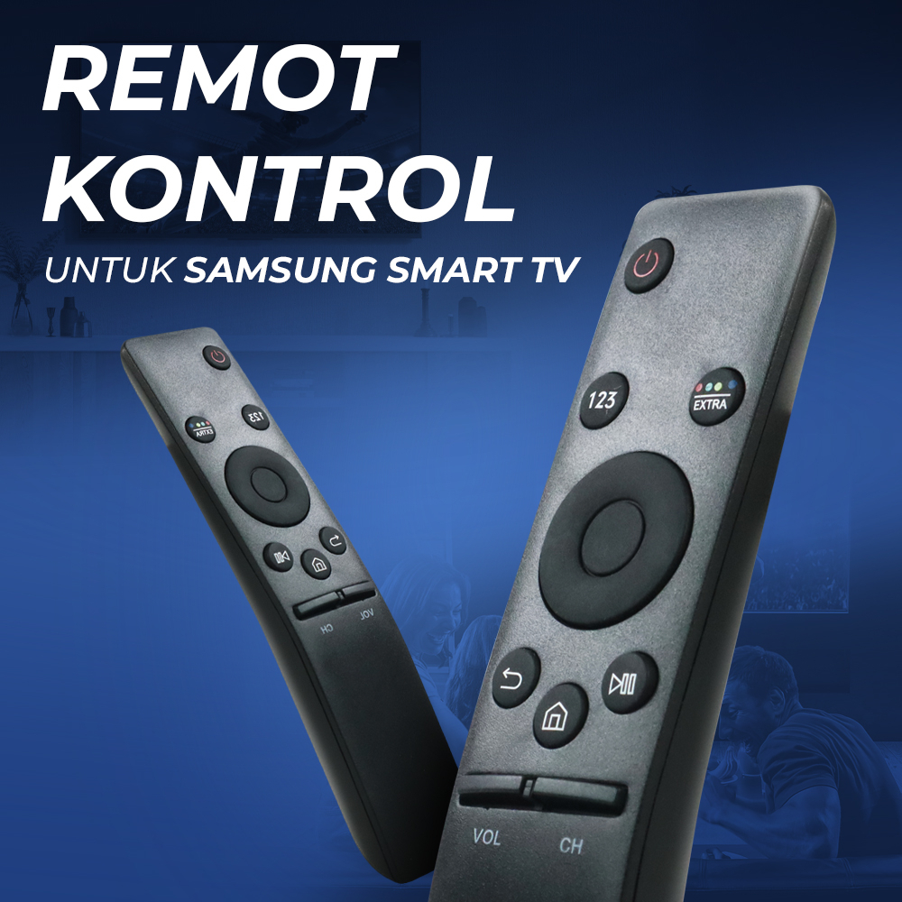 Remote Control Kontrol Replacement untuk Samsung Smart TV - XZT001896 - 7RRC04BK Black