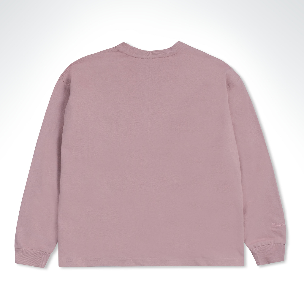 Orca Oversized Long Tees Pocket Dusty Pink