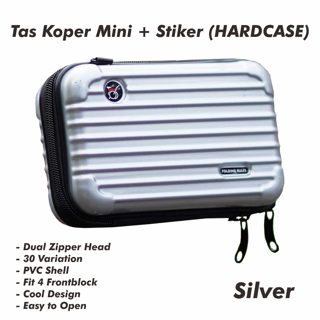 Tas Koper Sepeda bahan Anti Pecah asli Ori Mini TKSM Silver