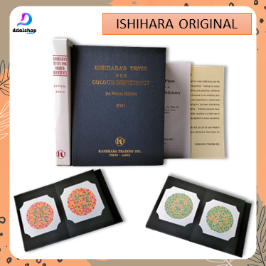 ORIGINAL Buku Tes Buta Warna | Ishihara Test | Isihara Tes Buta Warna 38 Plates Asli Japan