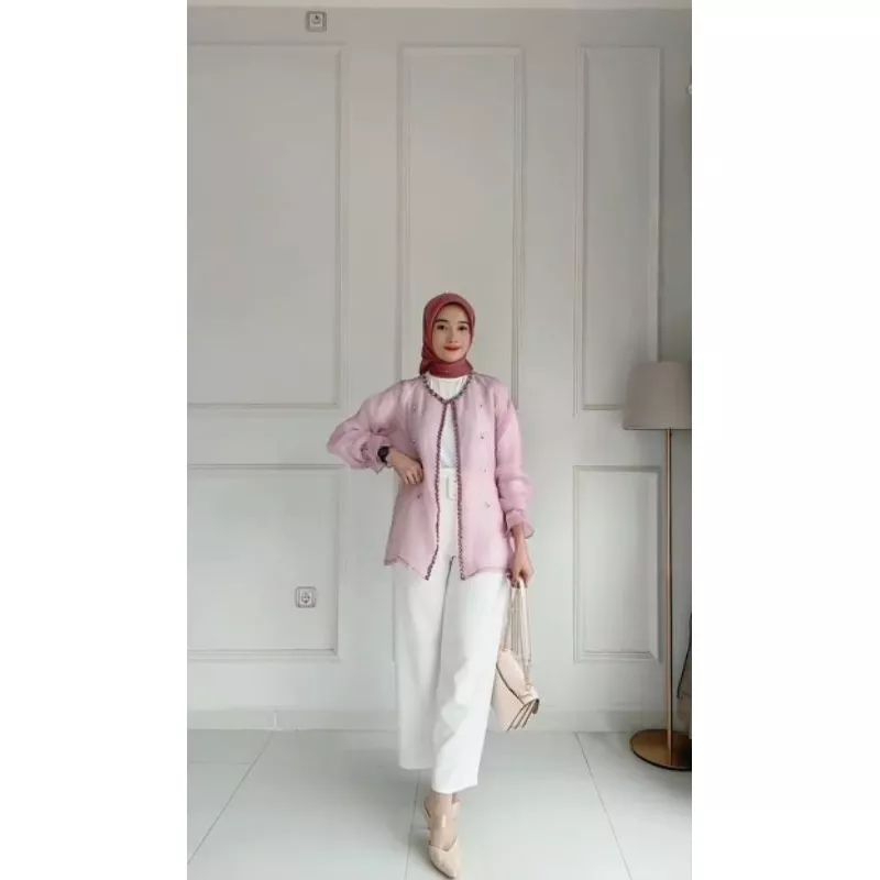 outer organza premium/baju pesta/baju atasan wanita/outer organza terlaris 2023