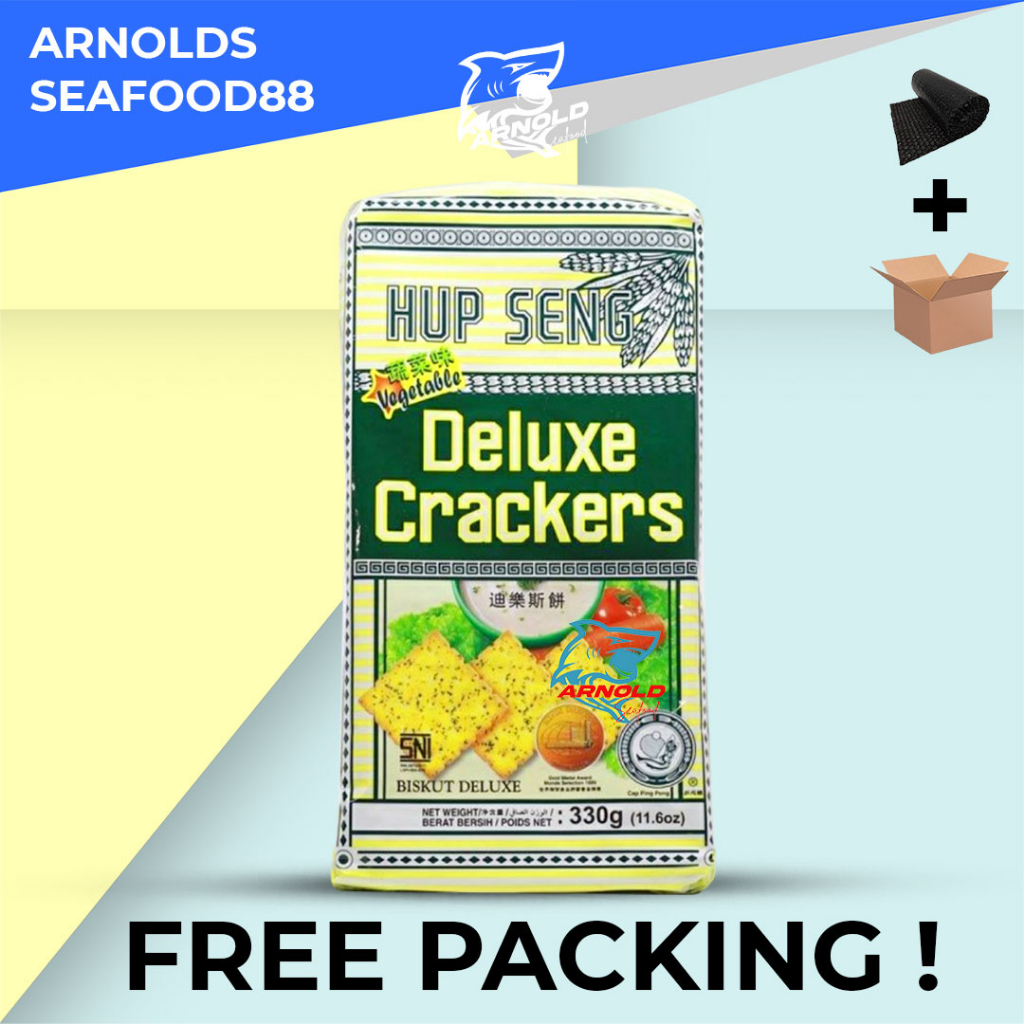 

Hup seng deluce cracker 330g vegetable / hup seng biskuit sayur