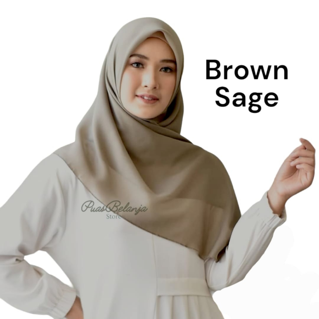 Hijab Segiempat Bella Square PART. II  Pollycotton Jahit Neci Anti Letoy 100% - Kerudung Segiempat Murah