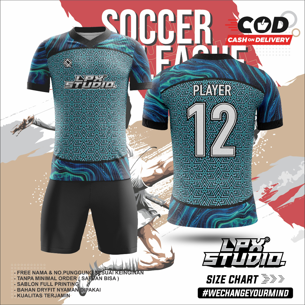 Jersey Futsal Galaxy Stars Custom Free Name Set