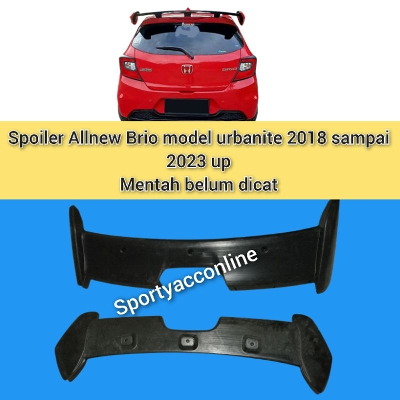 spoiler allnew brio model urbanite mentah belum di cat 2018 sampai 2023up