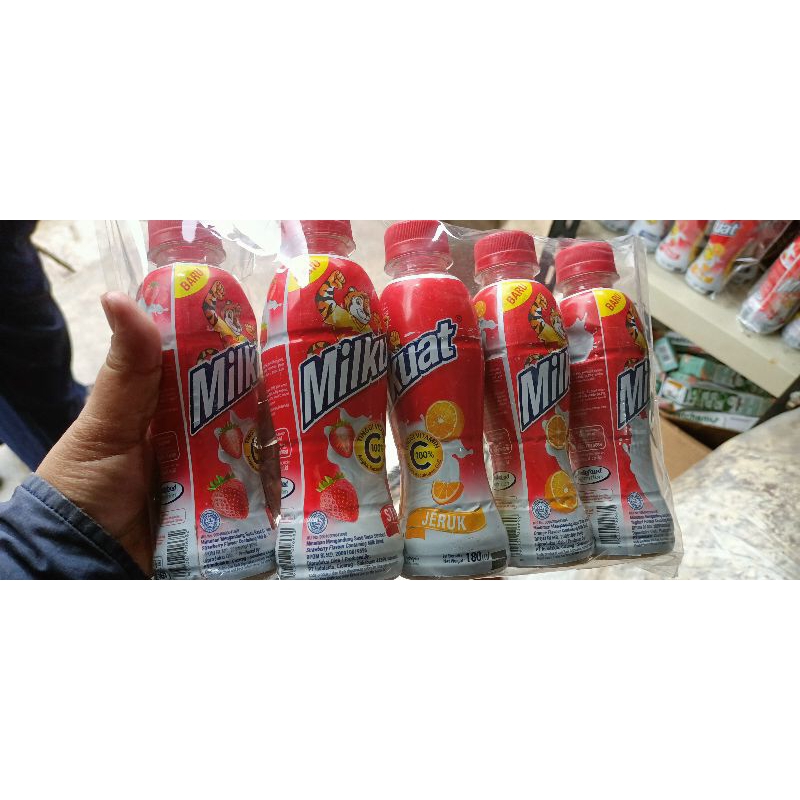 susu milkuat 180 ml per paket isi 5 pcs harga udah satu paket