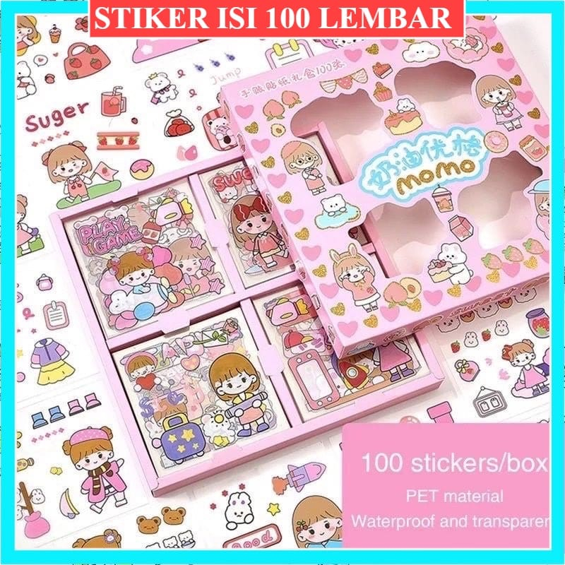 

(SABENA SHOP) STIKER MOMO VIRAL 100 PSC PER BOX