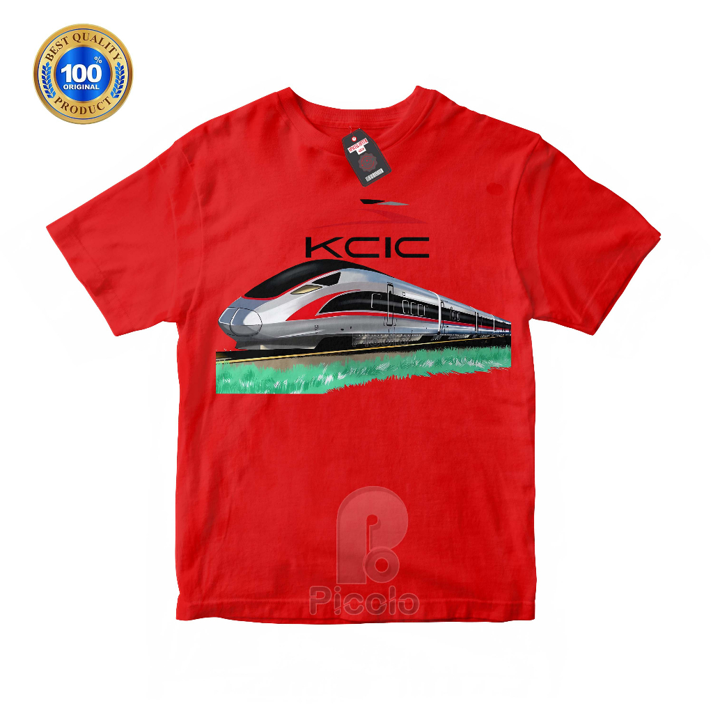 (FREE NAMA) BAJU KAOS ATASAN ANAK MOTIF KERETA CEPAT KCIC UNISEX Bahan COTTUN