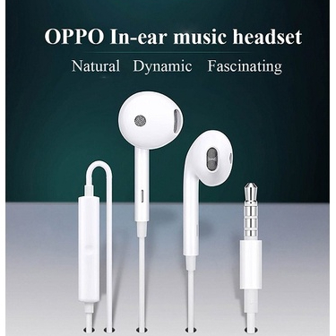 HEADSET KABEL OPPO F9 HEADSET OPPO F9 ORI - EARPHONE KABEL OPPO - HEADSET STEREO - HEADSET GAMING OP