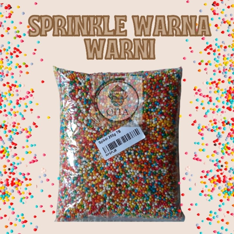 

Sprinkle warna warni hiasan cake cokelat 250 gram (bisa dimakan)
