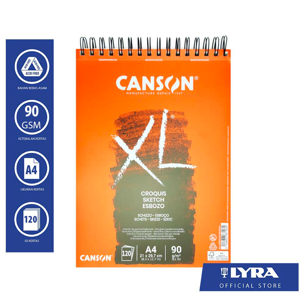 

Canson XL Croquis A4 120 Sheets
