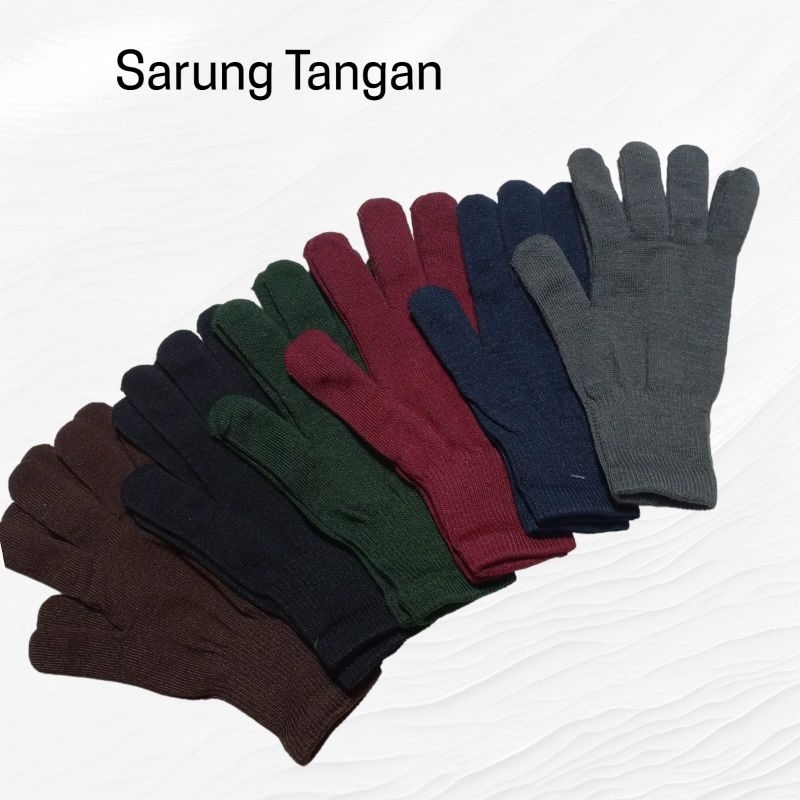 Sarung Tangan Rajut Polos Tanpa Anti Slip
