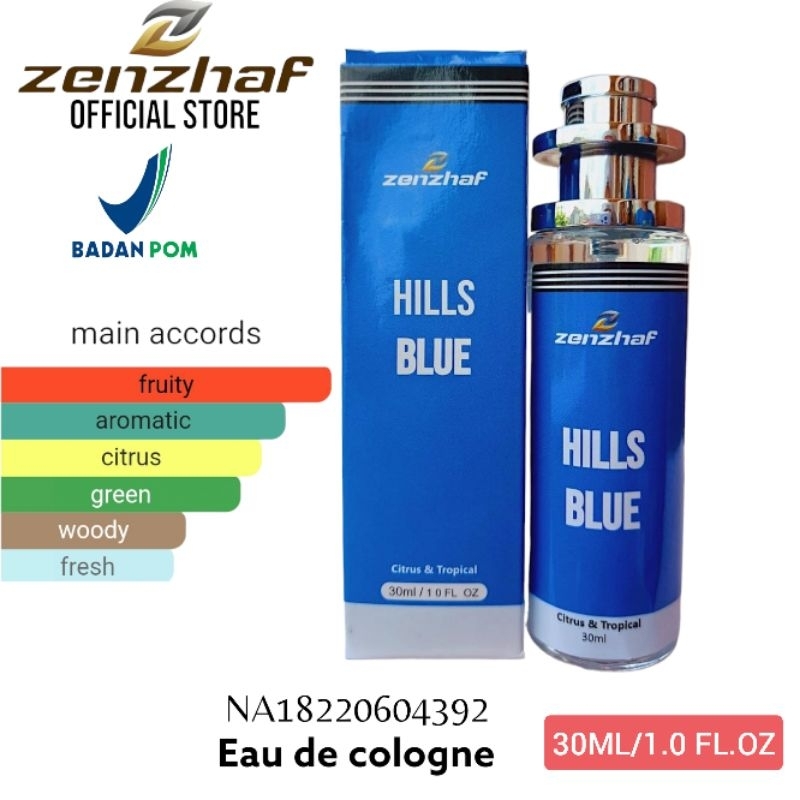PARFUM BPOM ZENZHAF HILLS BLUE 30ML