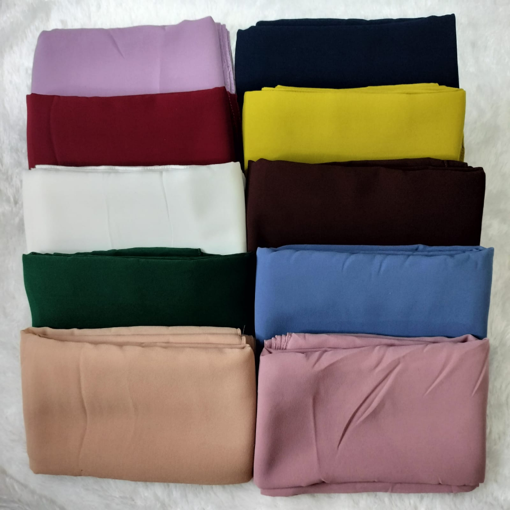 Pashmina Ceruty Babydoll / Pashmina Polos Ceruty