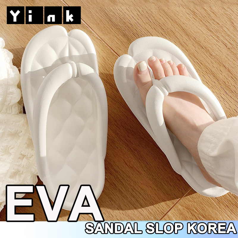 Yink Sandal Jepit Wanita Import Terbaru Sandal Jelly Sendal Wanita Kekinian Korea Sepatu Sandal Karet Selop Rumah Empuk Bersantai Eva Murah Kamar Mandi
