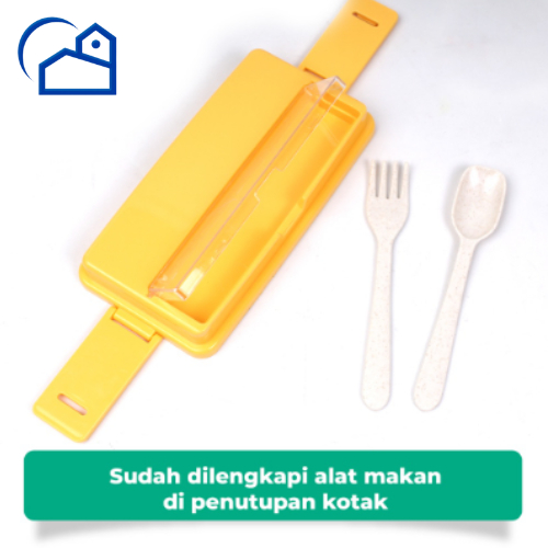 Lunch Box 2 Susun Tempat Makan Susun 2 Sekat Free Sendok Garpu Lunch Box Bento 2 Susun