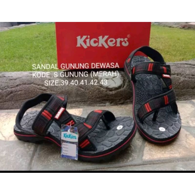 (cod) sandal gunung kickers sendal gunung kickers sand gunung hiking sendal pria terbaru hits