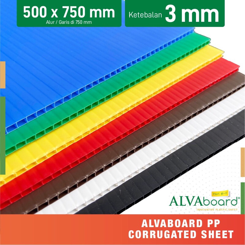 Alvaboard / Impraboard Lembaran 50x75 cm Tebal 3 mm