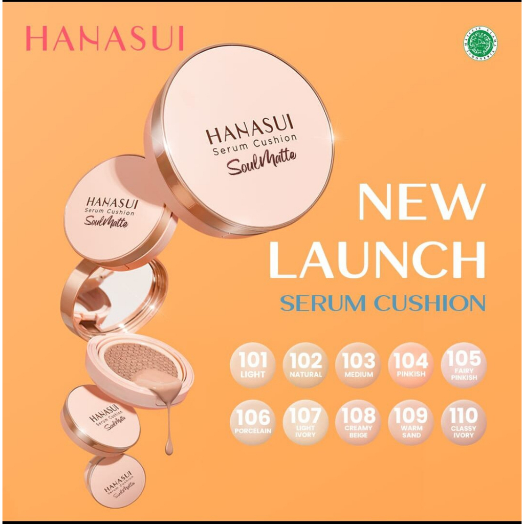 Hanasui Cushion Soulmatte/Bedak Basah /Cushion