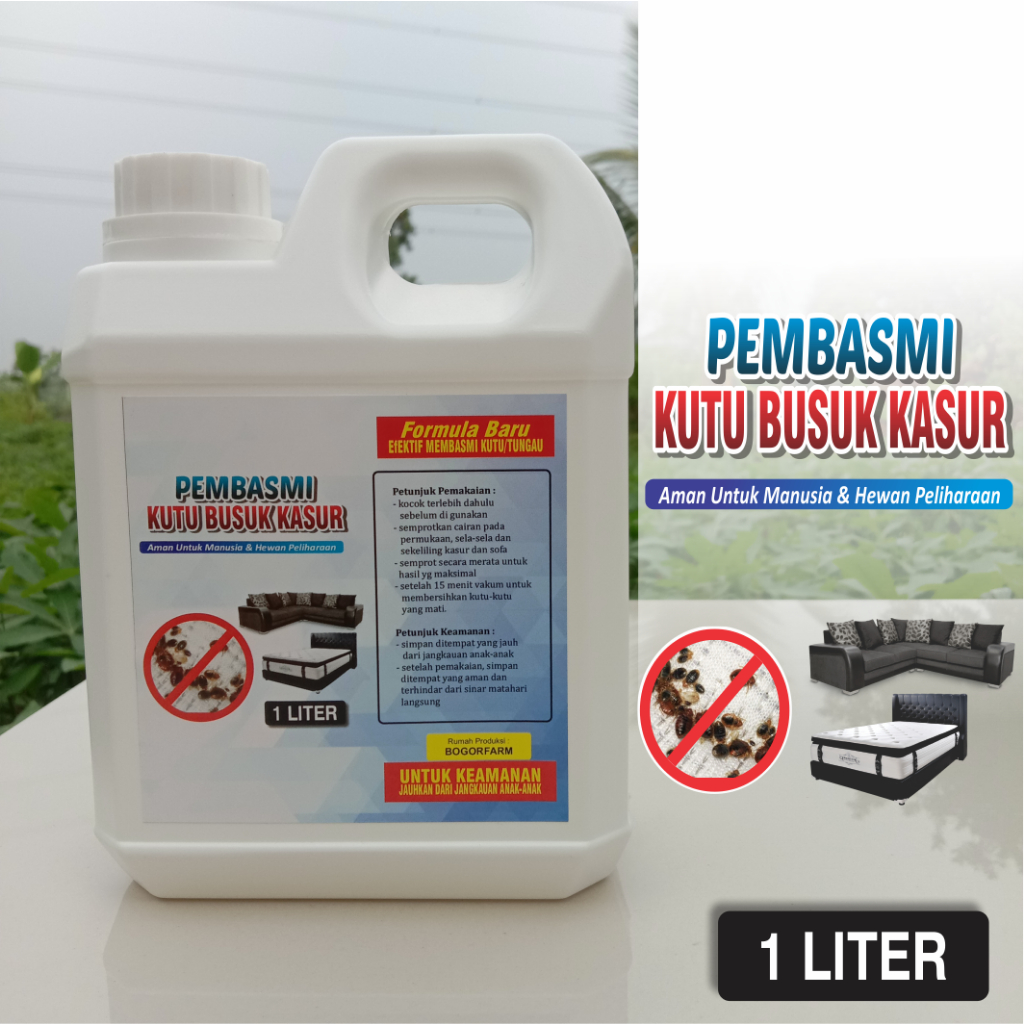 Spray Anti Kutu &amp; Serangga 1 Liter / Kutu Busuk / Tungau / Kutu Kasur 100% Efektif Atau Uang Kembali