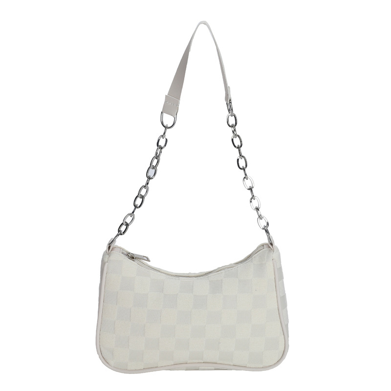 BELLE Shoulder Bag Checkerboard Chain Tas Bahu Mini Kecil Fashion Kondangan Konser Wanita Korean Rantai Kotak Lucu Style Aesthetic Chikoisme