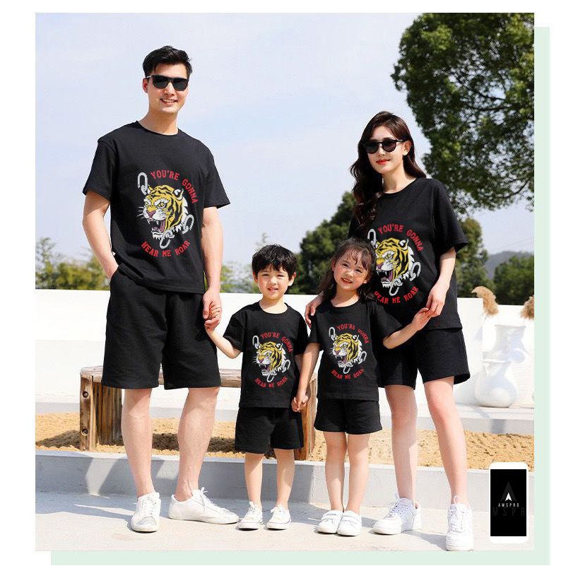 Amspro Baju Kaos Family Kaos Couple Baju Couple Keluarga Kaos Oversized Roar