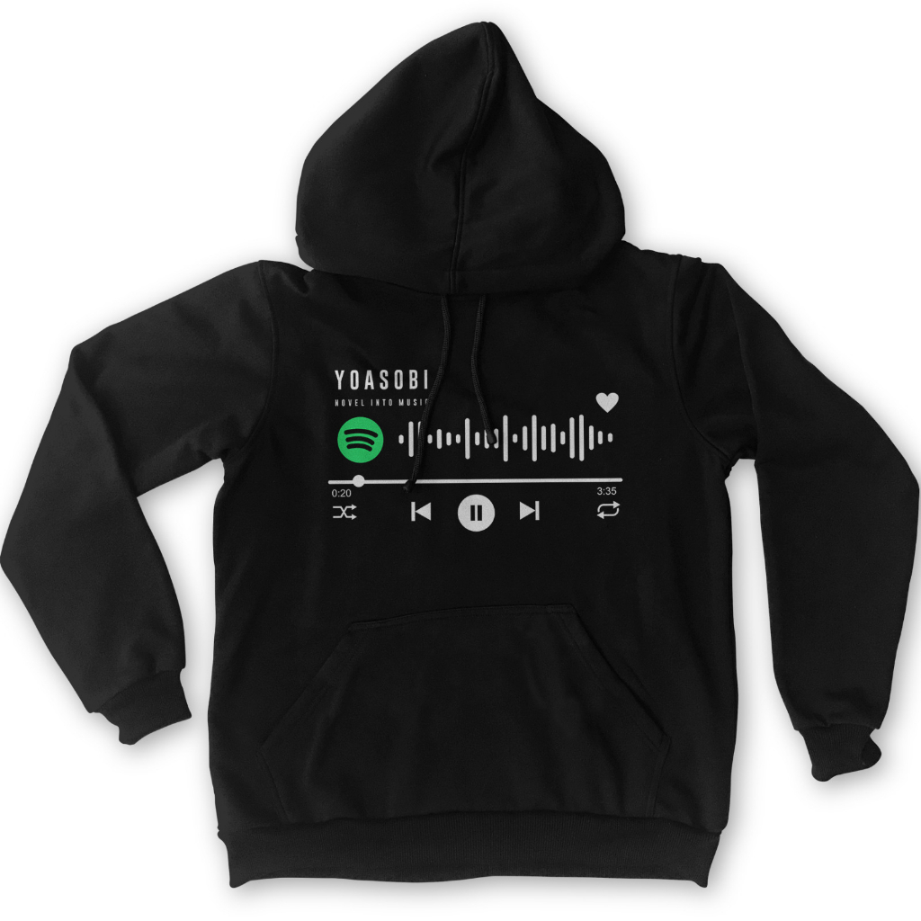 Hoodie Spotify Yoasobi Black Aidoru Japan Premium Unisex