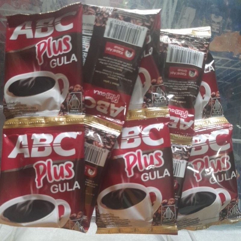 

abc plus kopi plus gula 1 renceng 10 bungkus