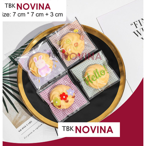 [10 PCS ] PLASTIK SEAL COOKIES BAG 7X7 / PLASTIK OPP SEAL / KANTONG PLASTIK OPP