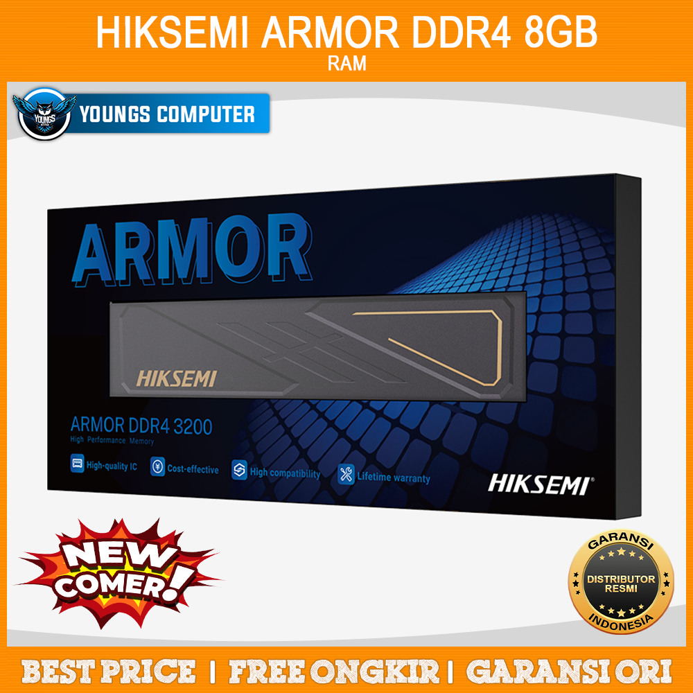 RAM HIKSEMI ARMOR DDR4 8GB 3200Mhz Longdimm Heatsink