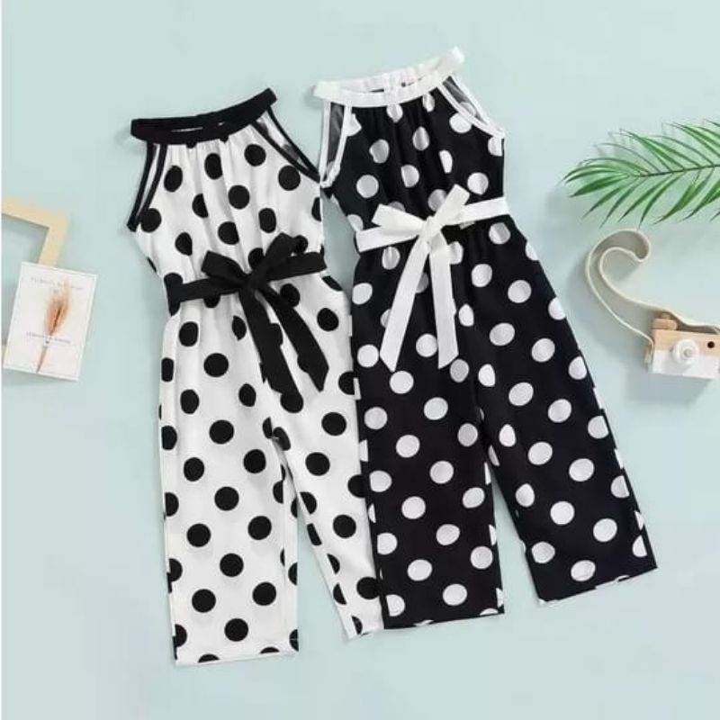 Jumpsuit Polkadot Anak Perempuan