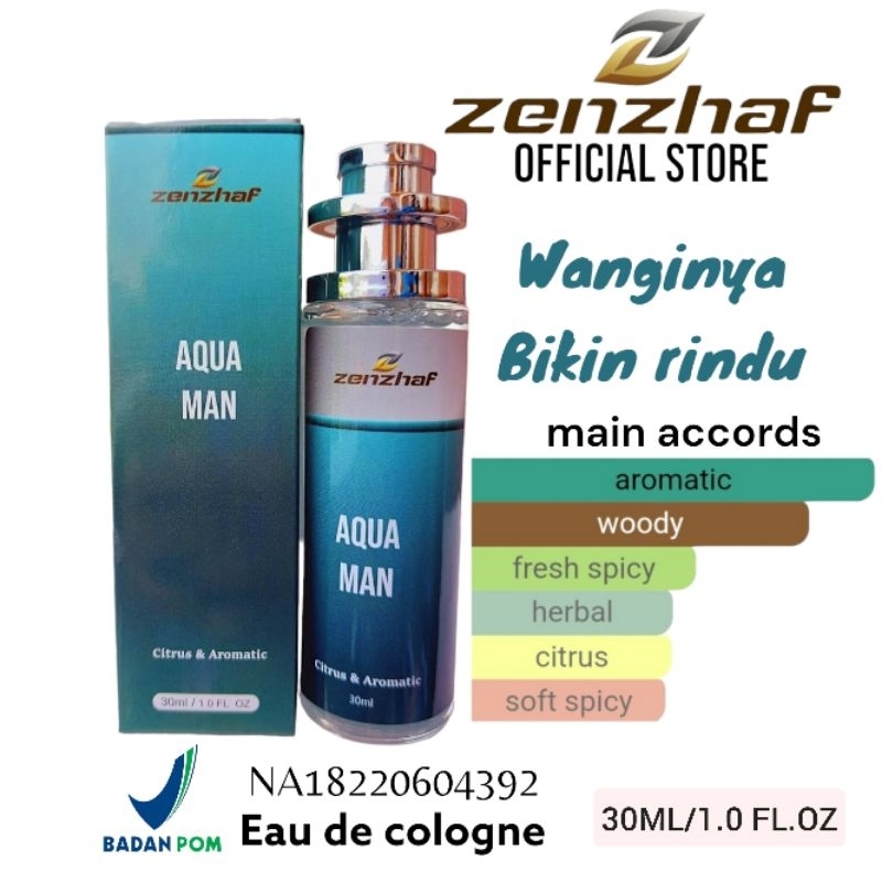 PARFUM BPOM ZENZHAF AQUA MAN 30ML