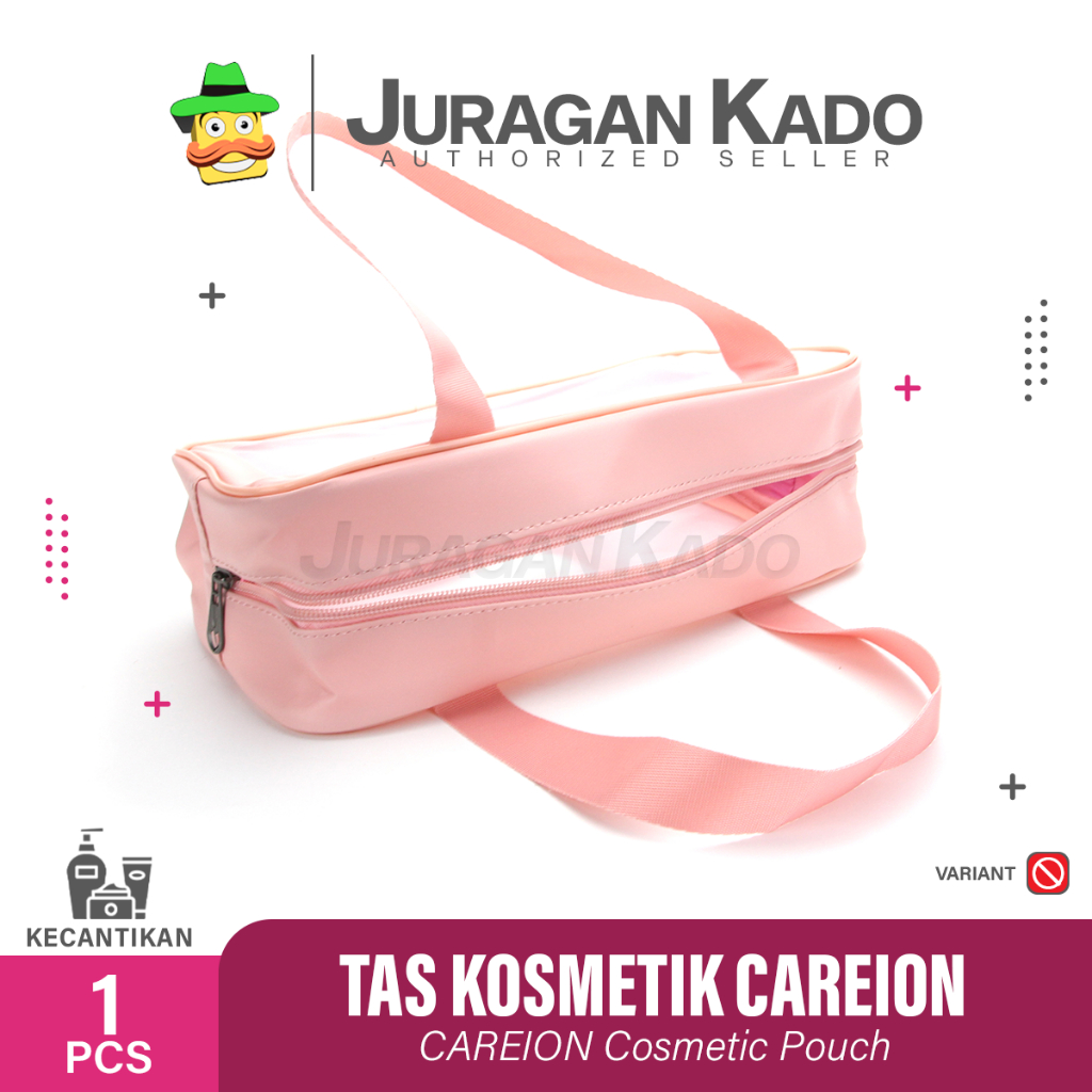 Tas Kosmetik Transparant Careion Pouch Travel Make Up Bag Organizer Dompet Kosmetik Toiletry Waterproof Pouch