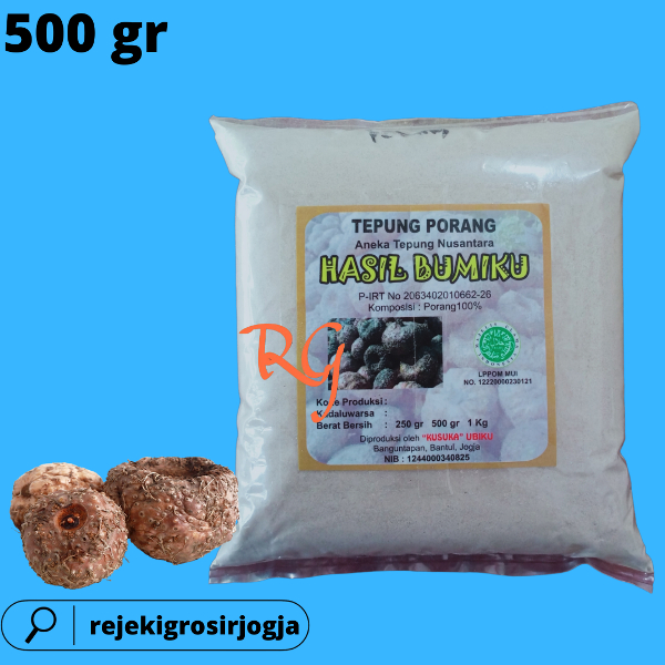 

TEPUNG PORANG kemasan 500 GRAM / TEPUNG SUWEG kemasan 500 GRAM