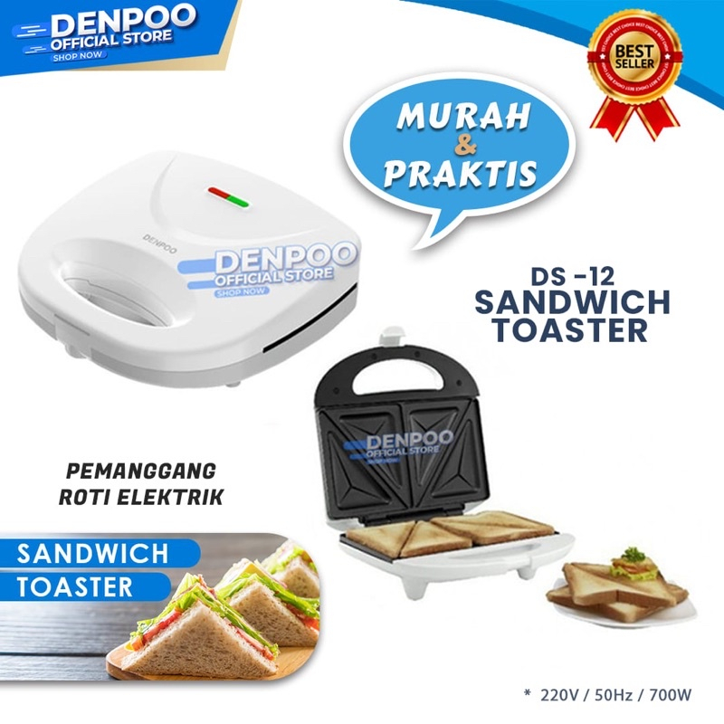 Denpoo Toaster Pemanggang Roti Elektrik