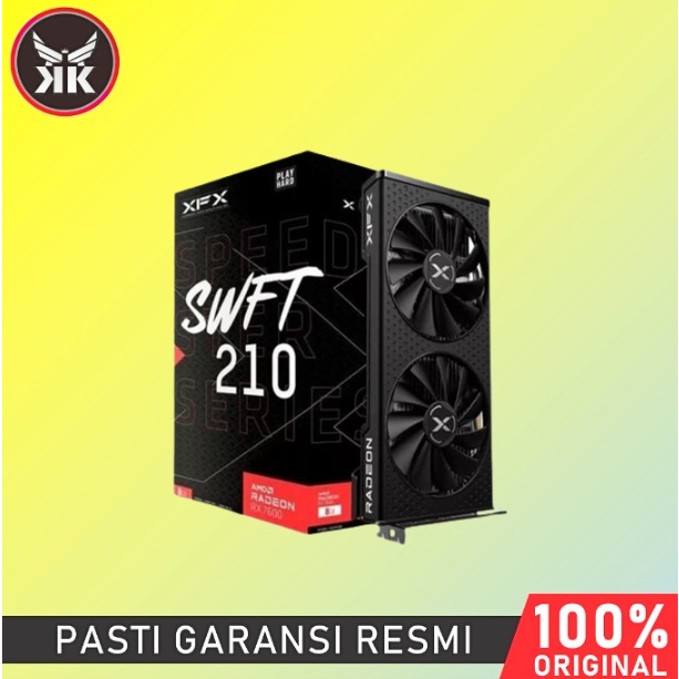 VGA CARD XFX RX 7600 SPEEDSTER SWIFT 210 8GB GDDR6