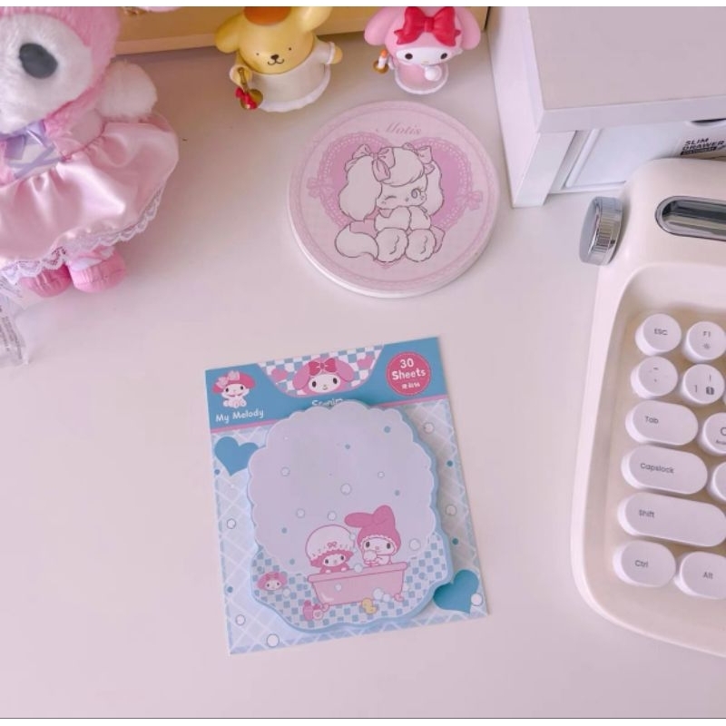 STICKY NOTE KARTUN LUCU KUROMI .POMPOMPURIN , MEMO PAD INS