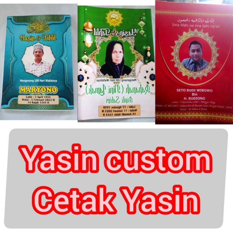 Yasin custom /cetak Yasin