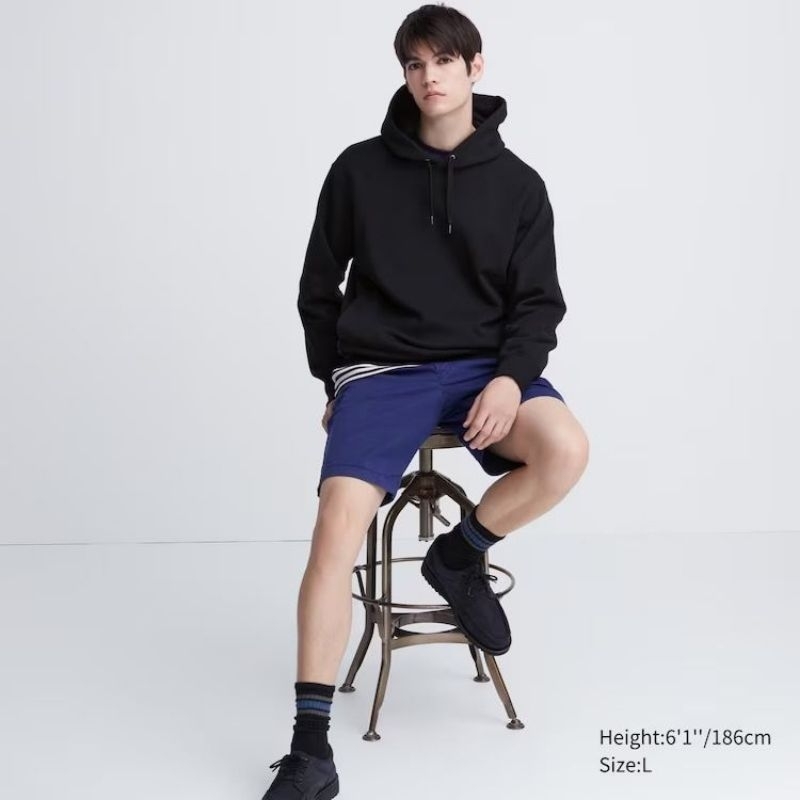 GU by unq basic logo hoodie sweater