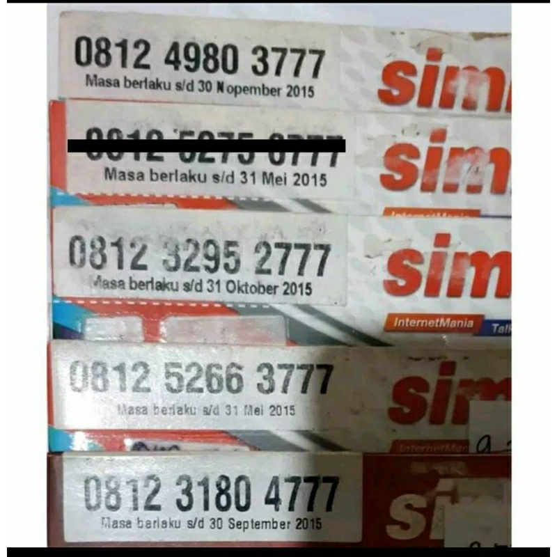 nomor cantik telkomsel simPATI 777 awalan 0812