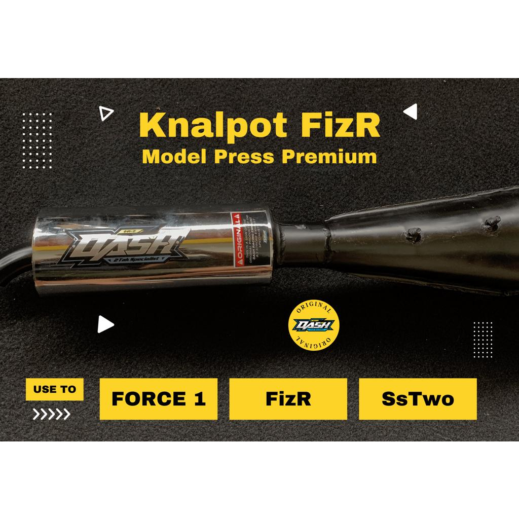 [ORI] KNALPOT FIZR DASH 2TAK TAMENG FULL SIRIP AHM 1000% ORIGINAL FREE STIKER FIZ R FI ZR F1Z R F1 Z