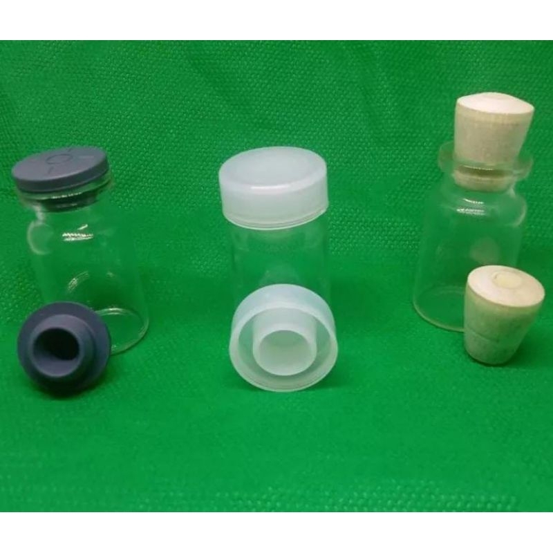 BOTOL VIAL 5ML||BOTOL KACA TUTUP KARET||BOTOL KACA TUTUP PLASTIK/DONUT||BOTOL KACA TUTUP KAYU
