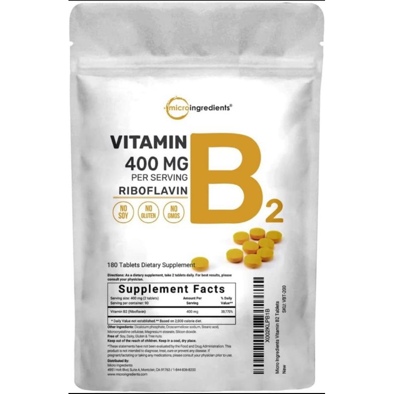 Microingredient Vitamin B2 isi 180 tablet